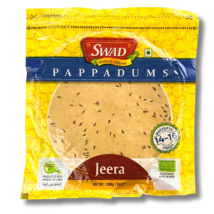 Swad Pappadums Jeera 200g