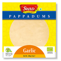 Swad Pappadums Garlic 200g