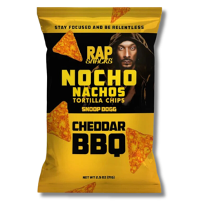 Rap Snacks Nachos Snoop Dogg Cheddar BBQ 71g Rap Snacks Nachos Snoop Dogg Cheddar BBQ 71g