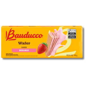 Bauducco Wafer Morango 140g Bauducco Wafer Morango 140g