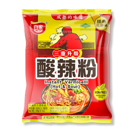 Baijia Sichuan Instant Sweet Potato Vermicelli Hot & Sour 105g