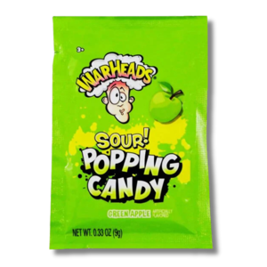 Warheads Sour Popping Candy Green Apple 9g Warheads Sour Popping Candy Green Apple 9g