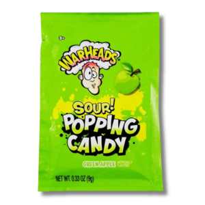 Warheads Sour Popping Candy Green Apple 9g