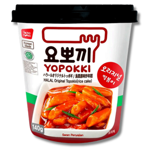 Young Poong Topokki Yopokki Rice Cake Hot & Spicy Halal 140g Young Poong Topokki Yopokki Rice Cake Hot & Spicy Halal 140g
