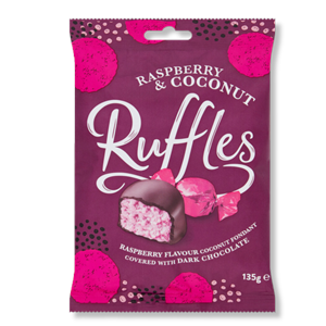 Ruffles Raspberry & Coconut 135g