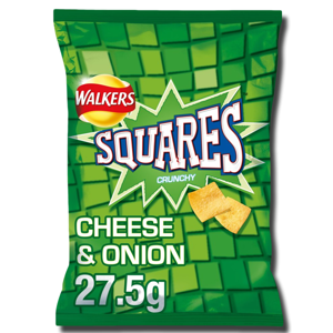 Walkers Squares Cheese & Onion 27.5g Walkers Squares Cheese & Onion 27.5g
