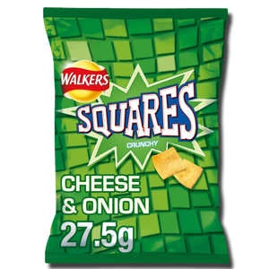 Walkers Squares Cheese & Onion 27.5g