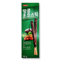 Sunyoung Peanut Choco Sticks 54g