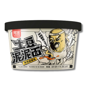Baijia A-Kuan Bowl Noodle Potato Spicy Cumin 105g Baijia A-Kuan Bowl Noodle Potato Spicy Cumin 105g