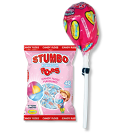 Stumbo Bubblegum Lollipops - Candy Floss 18g