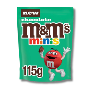 M&M's Minis Milk Chocolate Pouch Bag 115g M&M's Minis Milk Chocolate Pouch Bag 115g