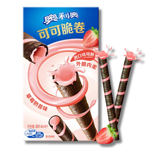 Oreo Cocoa Crispy Wafer Roll Strawberry 50g