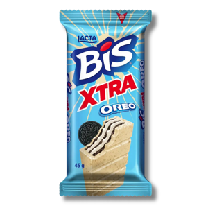 Lacta Bis Xtra Oreo Chocolate 45g Lacta Bis Xtra Oreo Chocolate 45g