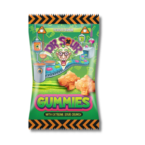 Dr. Sour Extreme Sour Gummies Peach 200g Dr. Sour Extreme Sour Gummies Peach 200g