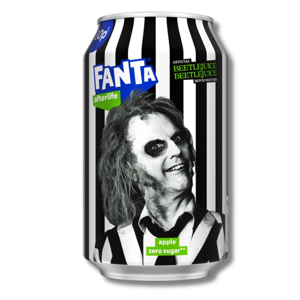 Fanta Zero Sugar Afterlife BeetleJuice 330ml Fanta Zero Sugar Afterlife BeetleJuice 330ml