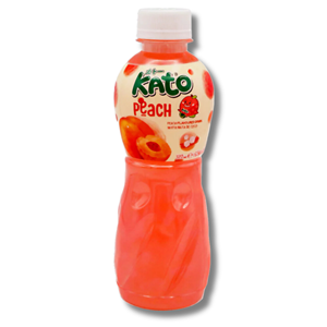 Kato Peach Flavored Drink With Nata de Coco 320ml