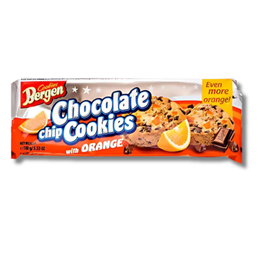 Bergen Cookies Chocolate Chip With Orange 100g