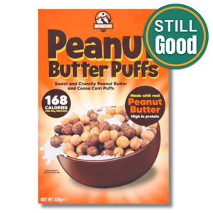Inventure Peanut Butter Puffs Crunchy Corn Puffs Cereal 326g [16/06/2024]