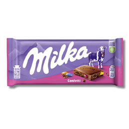 Milka Confetti Chocolate Bar 100g