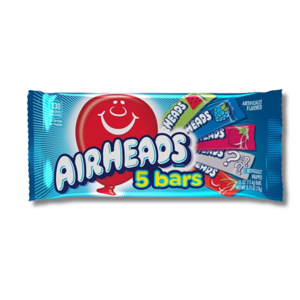Airheads Assorted Flavours 5 pack Bars 78g