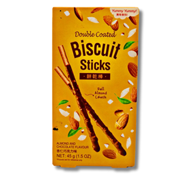 Yummy Yummy Double Coated Biscuit Sticks 45g