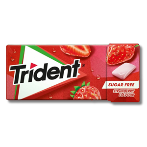 Trident Strawberry Sugar Free 14g