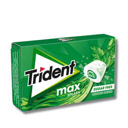 Trident Max Splash Peppermint Sugar Free 22g