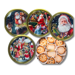 Fundiez Butter Cookies Santa Tin 114g 