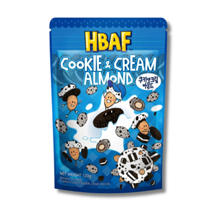 HBAF Cookie & Cream Almond 120g HBAF Cookie & Cream Almond 120g