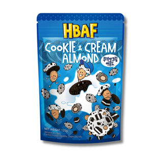 HBAF Cookie & Cream Almond 120g