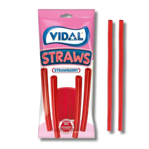 Vidal Strawberry Straws 90g Vidal Strawberry Straws 90g
