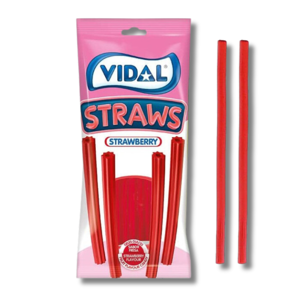 Vidal Strawberry Straws 90g