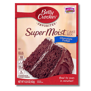 Betty Crocker Chocolate Fudge Cake Mix Super Moist 375g