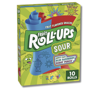 Fruit Roll Ups Sour Whith Tongue 10x14g