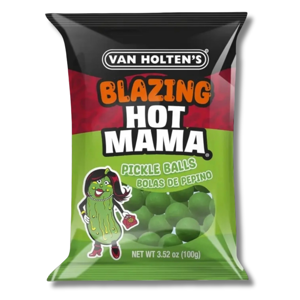 Van Holten's Blazing Hot Mama Pickle Balls 104g Van Holten's Blazing Hot Mama Pickle Balls 104g