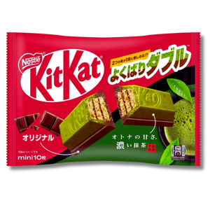Néstle Kit Kat Mini Double Matcha and Chocolate 10's 116g Néstle Kit Kat Mini Double Matcha and Chocolate 10's 116g