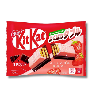 Néstle Kit Kat Mini Double Strawberry and Chocolate 10's 116g