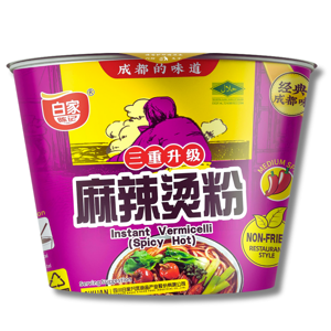 Baijia A-Kuan Bowl Sweet Potato Vermicelli Spicy Hot 105g Baijia A-Kuan Bowl Sweet Potato Vermicelli Spicy Hot 105g
