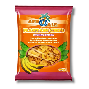 Afroase Banana Chips Extra Sweet 80g