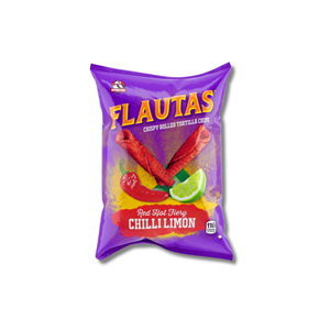 Inventure Flautas Red Hot Fiery Chilli Limon 28g