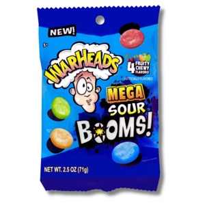 Warheads Mega Sour Booms 71g Warheads Mega Sour Booms 71g