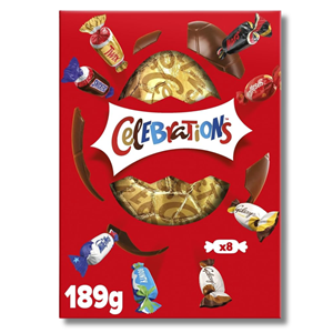 Celebrations Chocolate Large Egg With 1 x Celebration Mini Box 189g Celebrations Chocolate Large Egg With 1 x Celebration Mini Box 189g