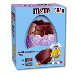 M&M's Crispy and Milk Chocolate Giant Easter Egg 506g