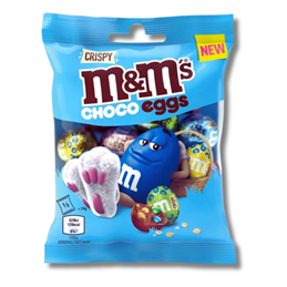 M&Ms Crispy Chocolate Eggs Bag 72g