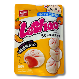 Lechao Mochi Orange Flavour 100g