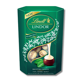 Lindt Lindor Dark Mint Chocolate Truffles Box 200g