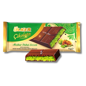 Ülker Dubai Chocolate Bar with Pistachio 93g