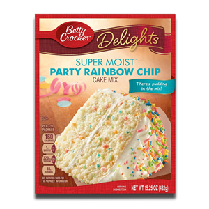 Betty Crocker SuperMoist Rainbow Cake Mix 432g