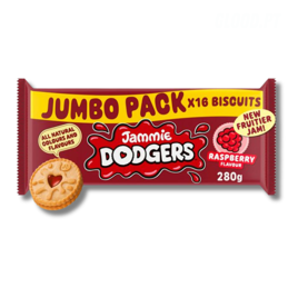 Jammie Dodgers Raspberry Jumbo Pack 16's 280g