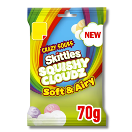 Skittles Crazy Sour Squishy Cloudz 70g